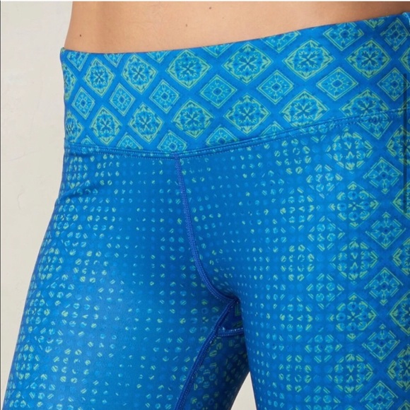 NWT Prana Roxanne Printed Harbor Bali Blue Legging - Picture 1 of 11